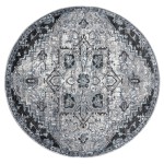 Amer Alexandria ALX-49 Chaves Gray Rug 6 ft. 7 in. X 6 ft. 7 in.R Round