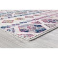 Amer Alexandria Tijera Multi-colored Geometric Round Rug 6'7"x6'7"