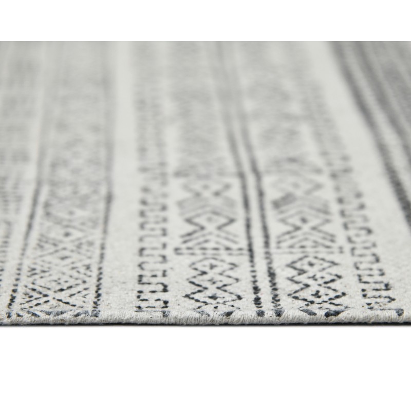 Dune Alliya Charcoal Flatweave Cotton Area Rug