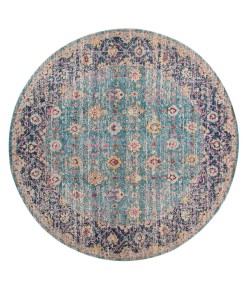Amer Eternal ETE-28 Waltham Turquoise Rug 6 ft. 7 in. X 6 ft. 7 in.R Round