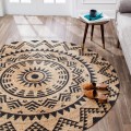 Anji Mountain 6' Round Cortez Tribal Rug