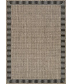 Couristan Recife Cocoa/Black 1681/2500 8 ft. 6 in. X 8 ft. 6 in. Round Rug