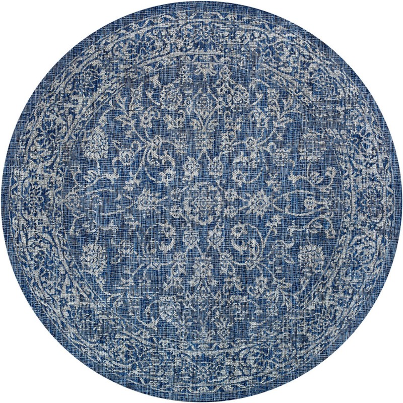 Jonathan Y SANTA MONICA Blue SMB100B 3ft.-11in. Round Rug