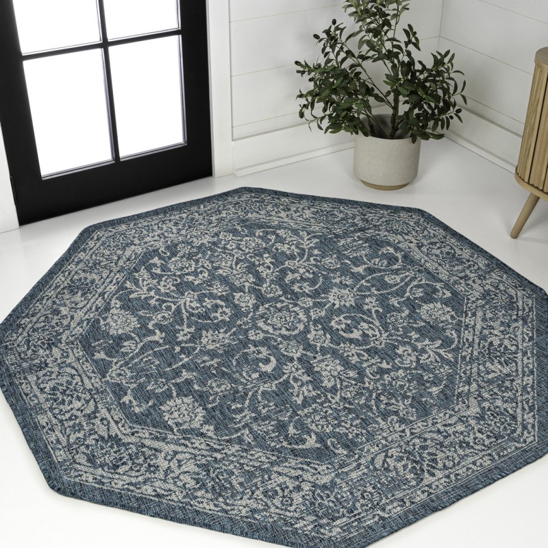 Jonathan Y SANTA MONICA Green SMB100C 5ft.-3in. Octagon Rug