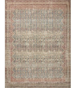 Angela Rose x Loloi Aubrey Ocean / Spice AUB-03 5 ft. X 5 ft. Round Rug
