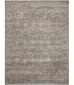 Angela Rose x Loloi Blake Ocean / Mocha BLA-02 5 ft. 3 in. X 5 ft. 3 in. Round Rug
