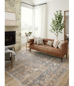 Angela Rose x Loloi Blake Navy / Multi BLA-07 5 ft. 3 in. X 5 ft. 3 in. Round Rug