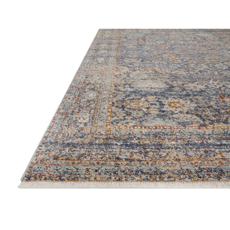 Angela Rose x Loloi Blake Navy / Multi BLA-07 5 ft. 3 in. X 5 ft. 3 in. Round Rug