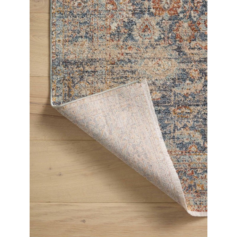 Angela Rose x Loloi Blake Navy / Multi BLA-07 5 ft. 3 in. X 5 ft. 3 in. Round Rug