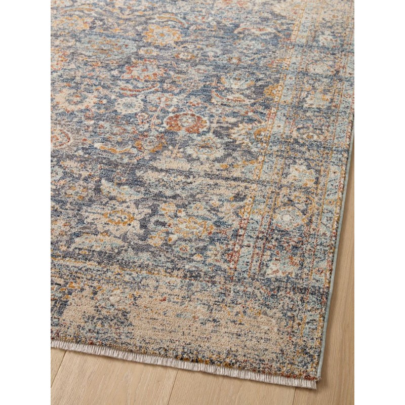 Angela Rose x Loloi Blake Navy / Multi BLA-07 5 ft. 3 in. X 5 ft. 3 in. Round Rug
