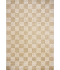 Chris Loves Julia x Loloi Calvin Wheat / Ivory CLV-01 5ft.-3in. X 5ft.-3in. Round Rug