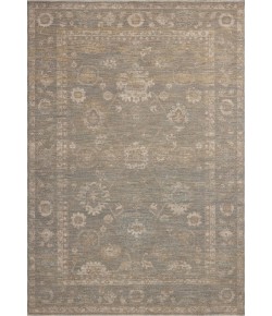 Chris Loves Julia x Loloi Louisa Lagoon / Ivory LOI-04 5ft.-3in. X 5ft.-3in. Round Rug