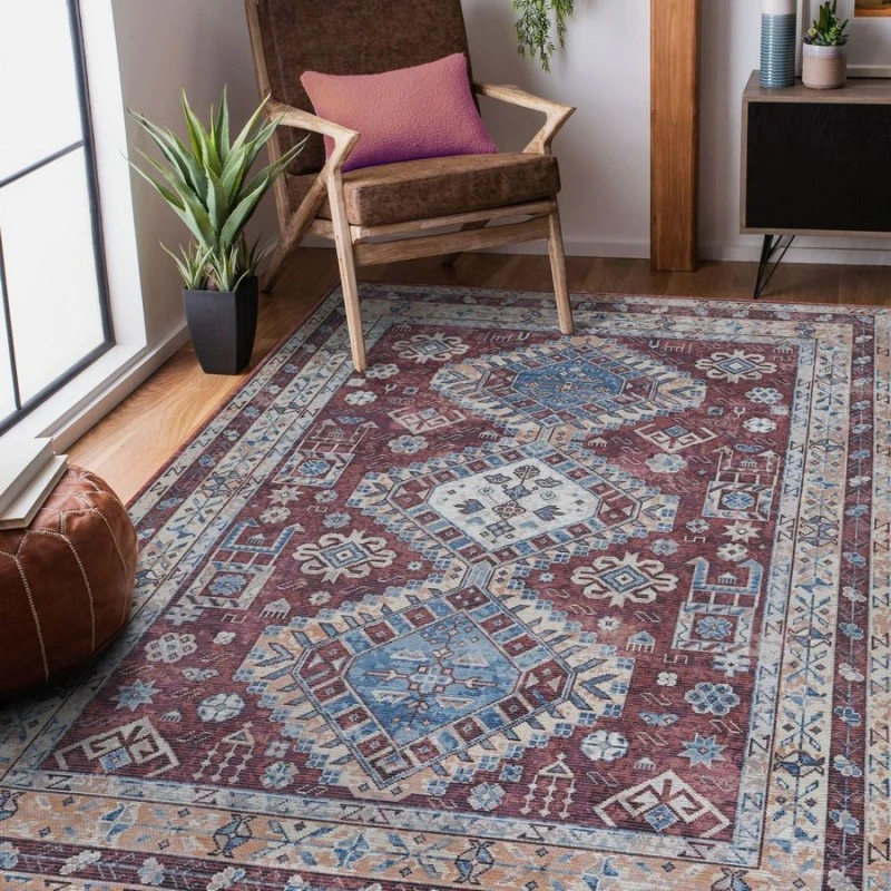 Amer ALASKA Red/Terra ALA-10 2 ft. 7 in. X 10 ft. Rectangle Rug