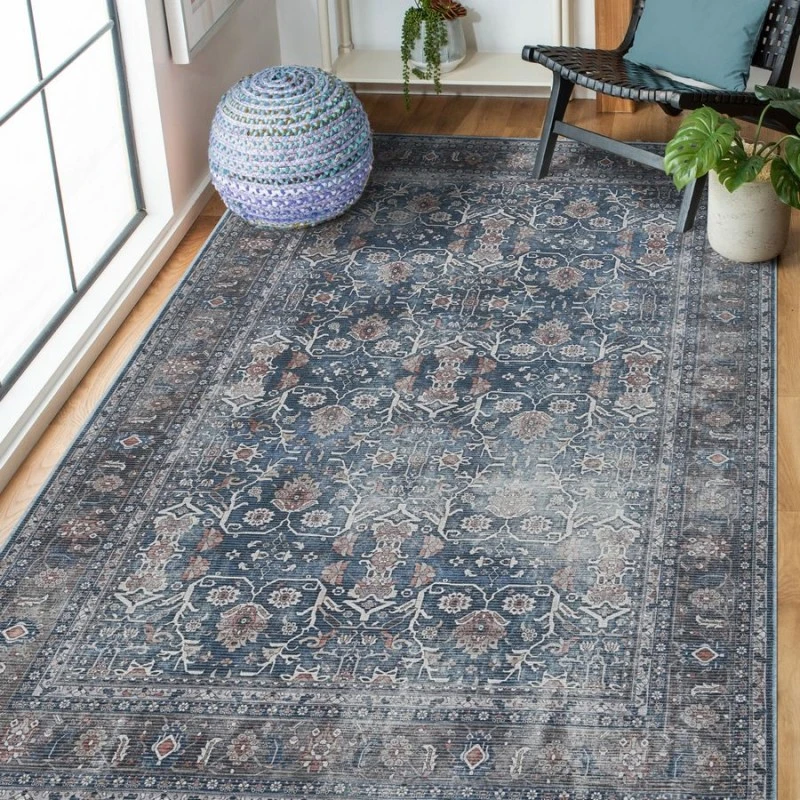 Amer ALASKA Blue/Green ALA-5 2 ft. 7 in. X 10 ft. Rectangle Rug