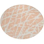 Addison Chantille ACN501 Peach 8 ft. x 8 ft. Round Rug