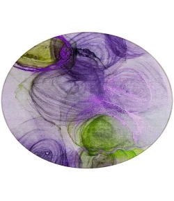 Addison Chantille ACN513 Purple 8 ft. x 8 ft. Round Rug