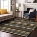Addison Mayfield Brown AMF1019 - 8ft. Round Rug