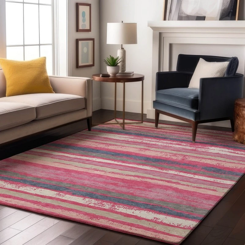 Addison Mayfield Pink AMF1019 - 8ft. Round Rug