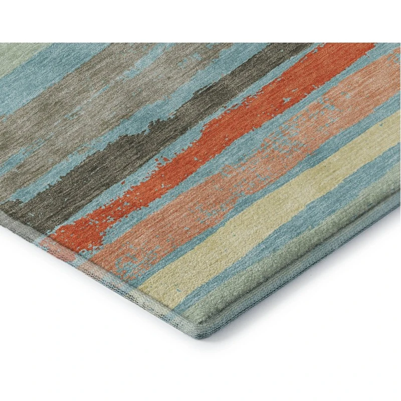Addison Mayfield Blue AMF1019 - 8ft. Round Rug