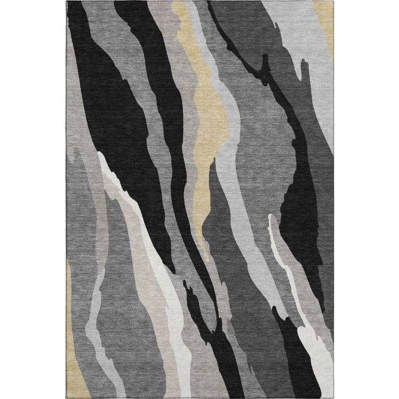 Addison Mayfield Black AMF1047 8ft. x 10ft. Rect. Rug