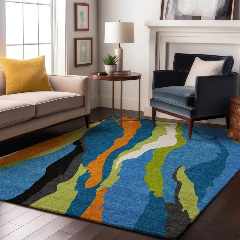 Addison Mayfield Blue AMF1047 8ft. x 10ft. Rect. Rug