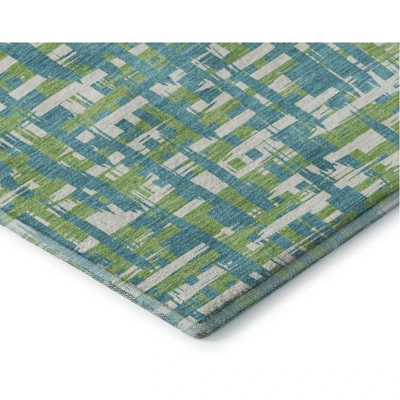 Addison Mayfield Teal AMF1060 - 8ft. Round Rug