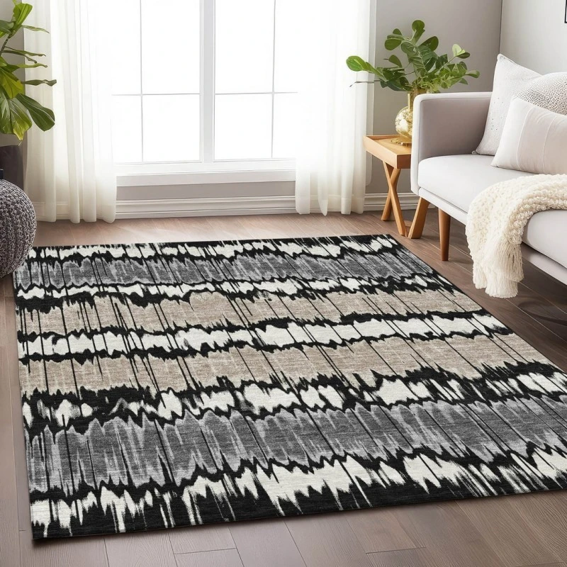 Addison Mayfield Black AMF755 2ft. 3in. x 7ft. 6in. Rect. Rug