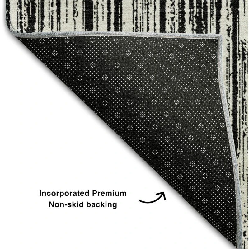 Addison Mayfield Black AMF760 - 8ft. Round Rug