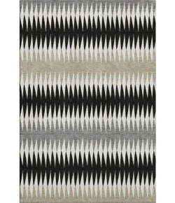 Addison Mayfield Black AMF867 - 8ft. Round Rug