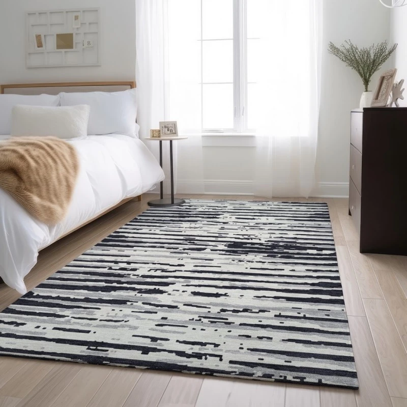 Addison Mayfield Black AMF888 9ft. x 12ft. Rect. Rug