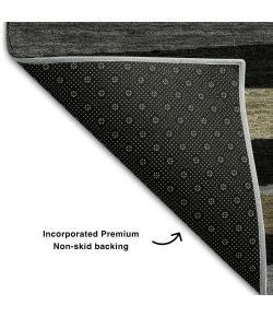 Addison Mayfield Black AMF997 - 8ft. Round Rug