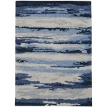 Amer Abstract ABS-7 Gunter Navy Rug 4 ft. X 6 ft. Rectangle