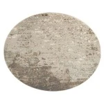 Amer Alpine Amira Gray Abstract Round Rug 7'10" x 7'10"