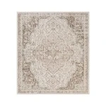Amer Alpine Imara Light Cream Medallion Rug 6'7" x 9'