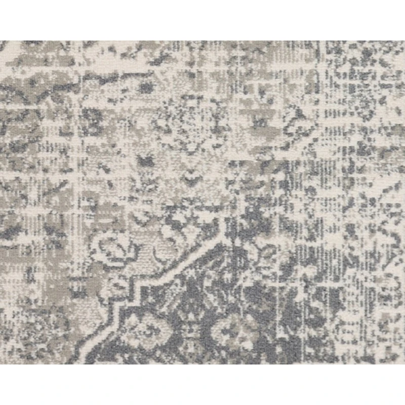 Alpine Dale Medium Gray Medallion Area Rug