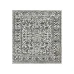 Amer Alpine Fany Dark Gray Bordered Rug 6'7" x 9'