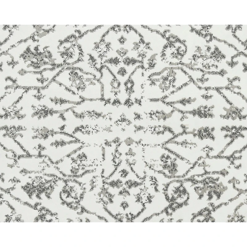 Alpine Fany Light Gray Bordered Area Rug