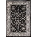Amer Alexandria Cheally Black Bordered Area Rug 7'9"x9'9"