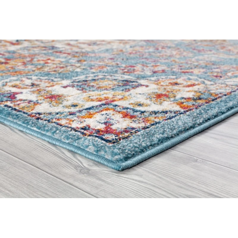 Amer Alexandria Prescott Blue Medallion Area Rug 5'1"x7'6"