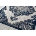 Amer Alexandria Wiltshire Navy Medallion Runner Rug 2'x6'
