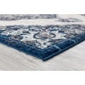 Amer Alexandria Wiltshire Navy Medallion Runner Rug 2'x6'