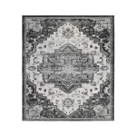 Amer Alexandria Yana Ivory Medallion Rug 8'9" x 11'9"