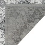 Amer Alexandria Yana Dark Gray Medallion Runner Rug 2' x 6'