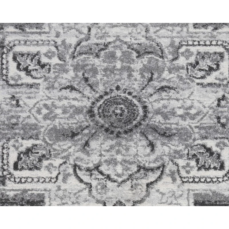 Alexandria Yana Dark Gray Medallion Area Rug