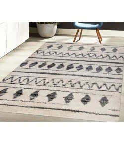 Amer Aspen Clara Cream/Black Geometric Rug 8'3" x 11'6"