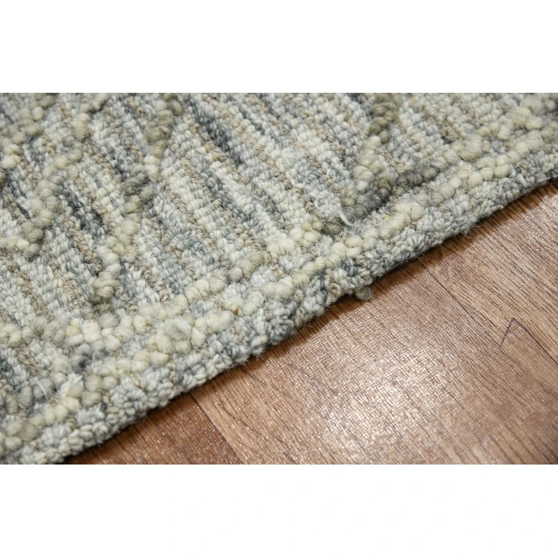 Amer Berlin Parsall Light Gray Hand-Hooked Wool Area Rug 2'x3'