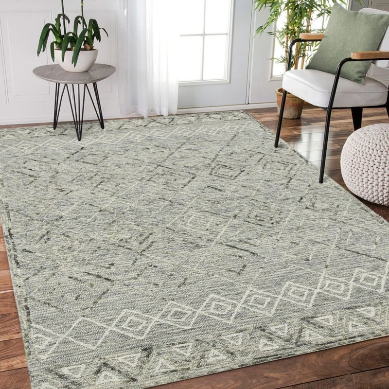 Amer Berlin Parsall Light Gray Hand-Hooked Wool Area Rug 2'x3'