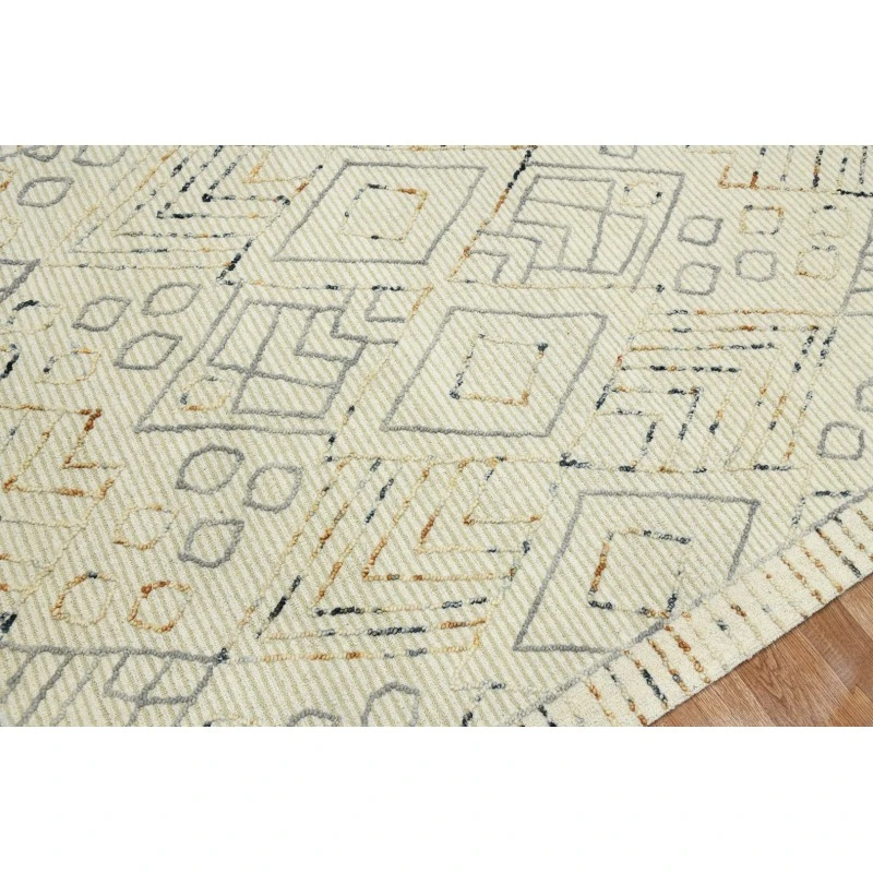 Amer Berlin Drayton Ivory Hand-Hooked Wool Area Rug 2'x3'