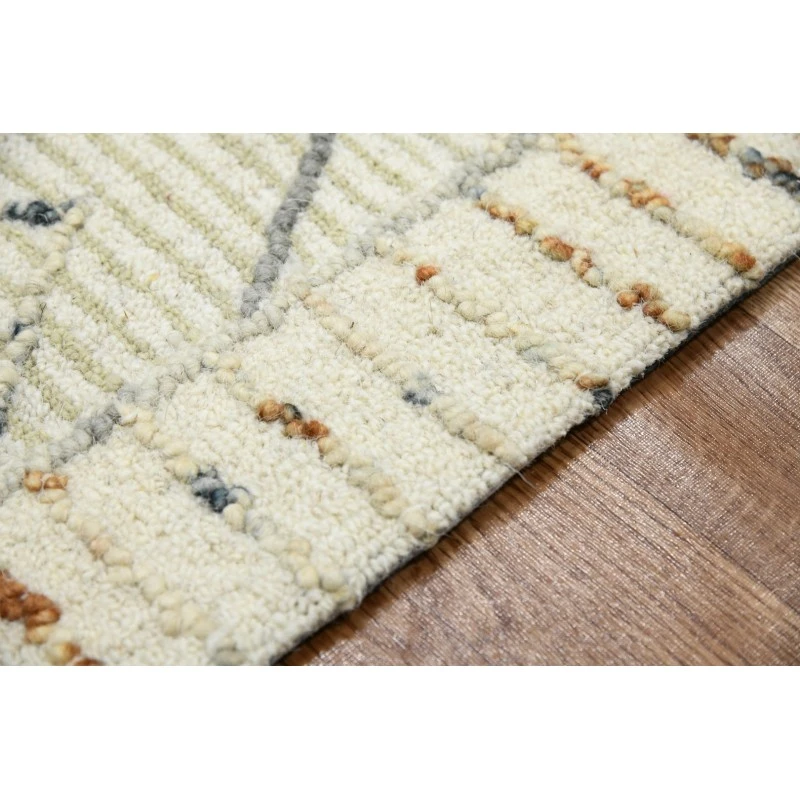 Amer Berlin Drayton Ivory Hand-Hooked Wool Area Rug 2'x3'