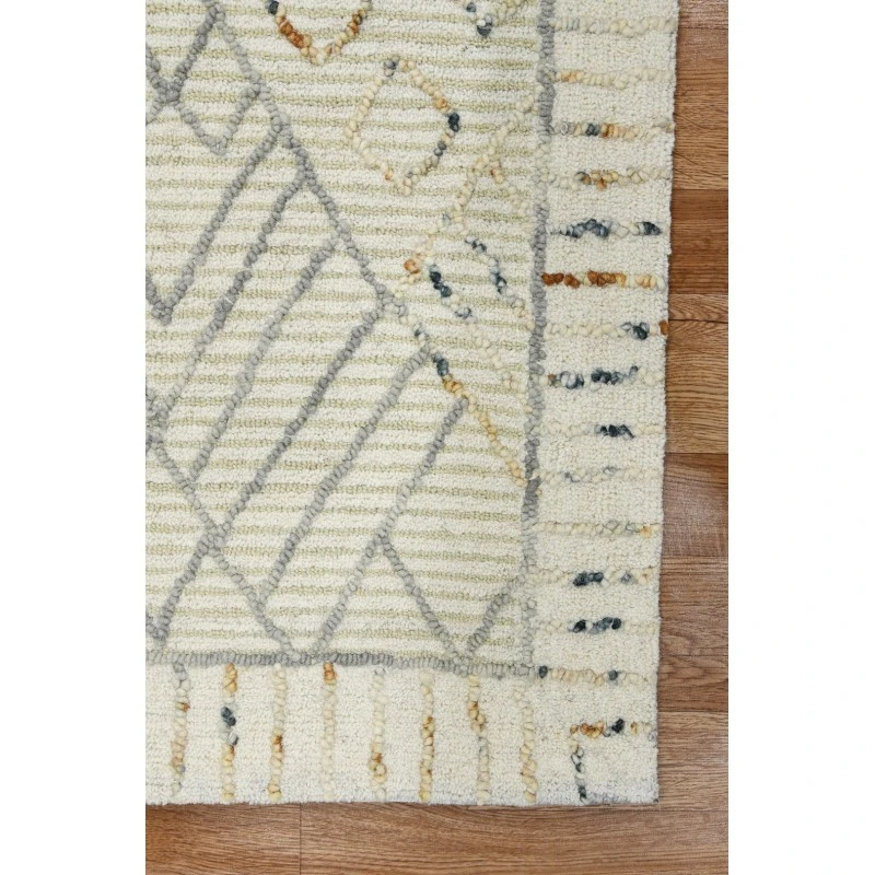 Amer Berlin Drayton Ivory Hand-Hooked Wool Area Rug 2'x3'